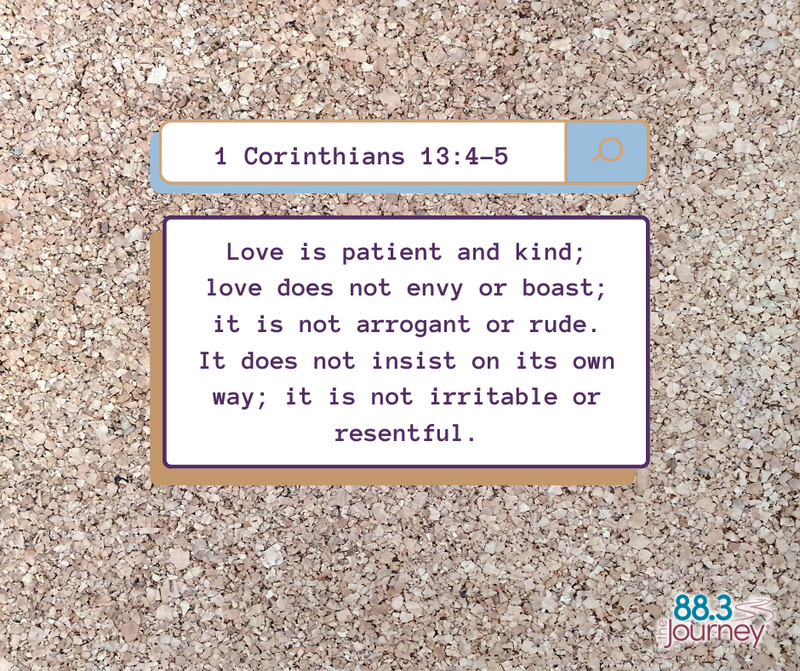 1 Corinthians 13: 4-5