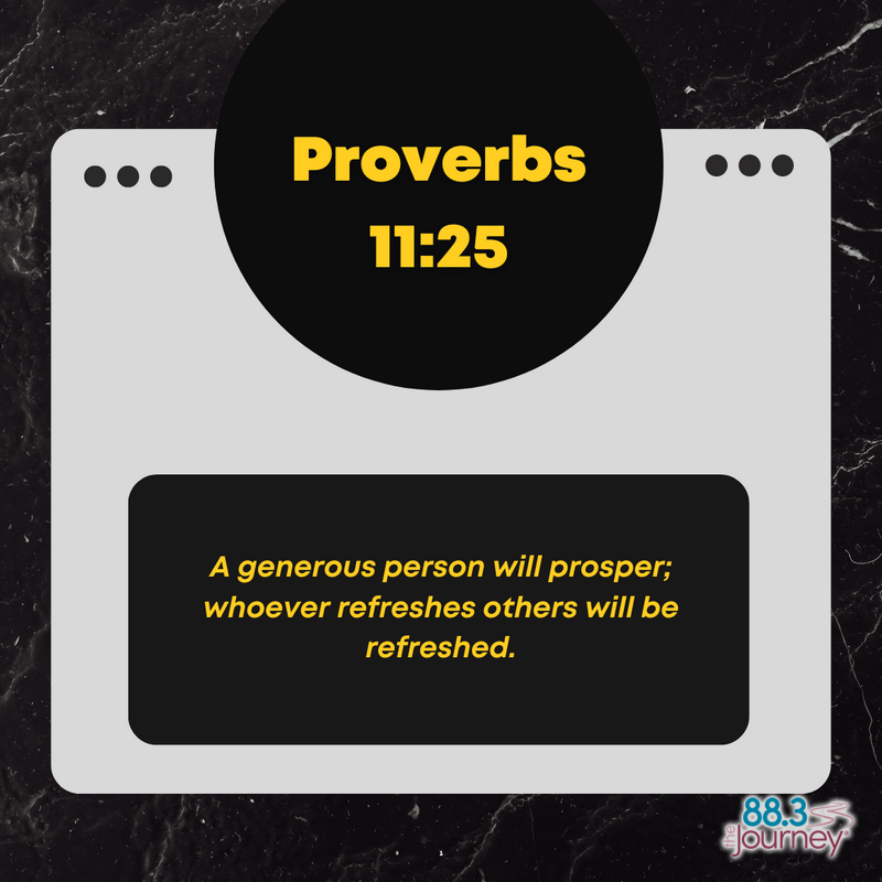 Proverbs 11:25